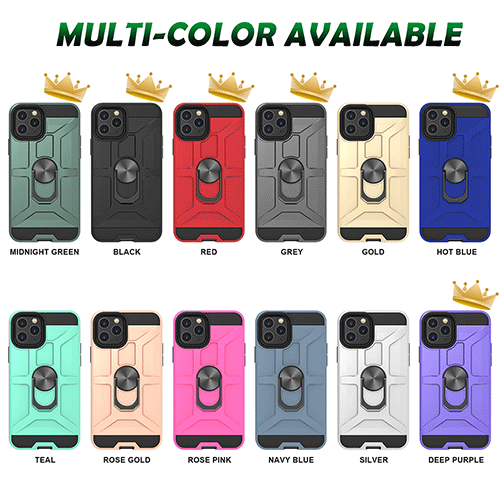 Funda protectora para teléfono de grado militar con soporte magnético